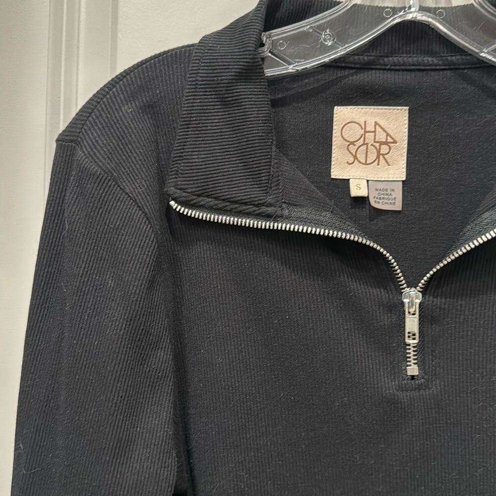 3 for $15! Black Chaser quarter-zip long sleeve shirt, size small